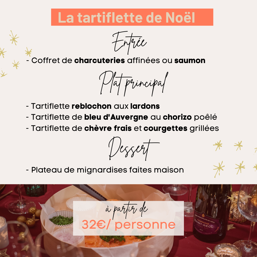 menu tartiflette noel